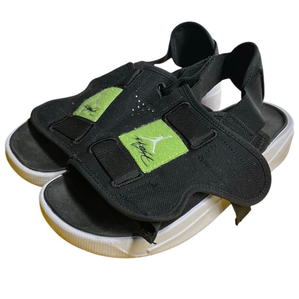Mens Air Jordan LS CZ0791-002 Textile Slip-On Slide Sandal Size 8 Black Summer